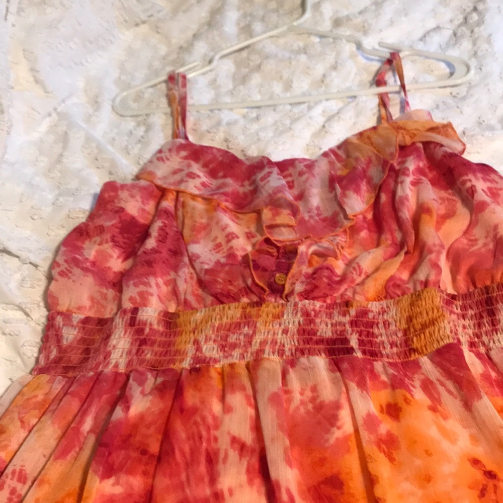 Tie dye maxi sundress. Size 16-18